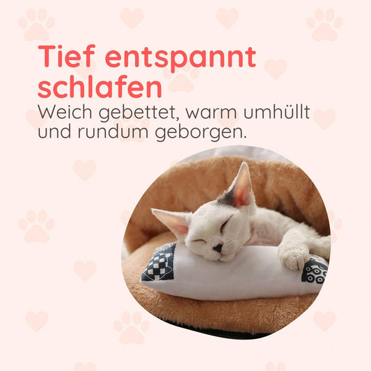 Kuschelhöhle für Katzen & kleine Hunde – Warm & Geborgen