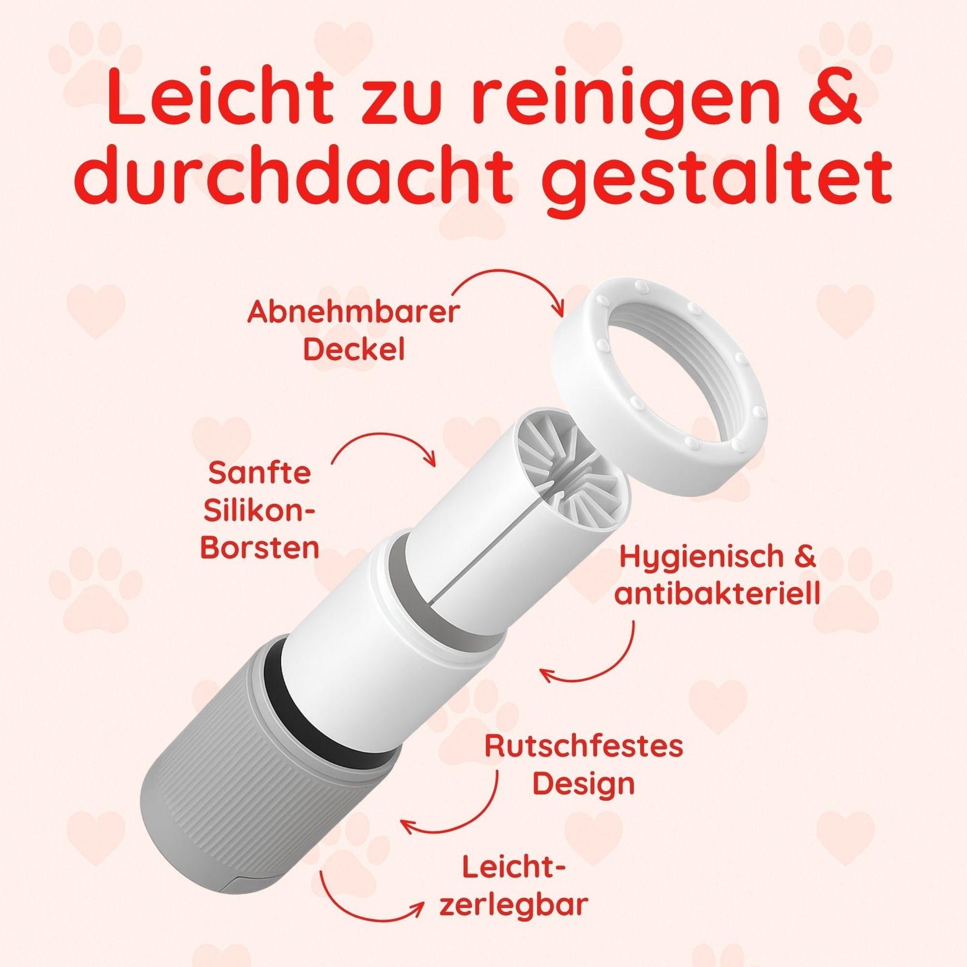 Pfotenwaschbecher – Silikon & Rutschfest Happy Little Paws