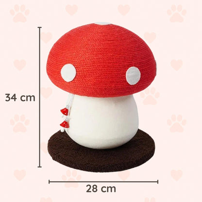 Pilz-Kratzbaum für Katzen aus Sisal Happy Little Paws