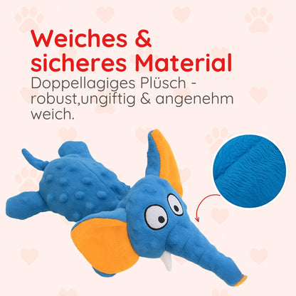 Plüsch-Elefant Hundespielzeug – Beißfest & Kuschelig Happy Little Paws