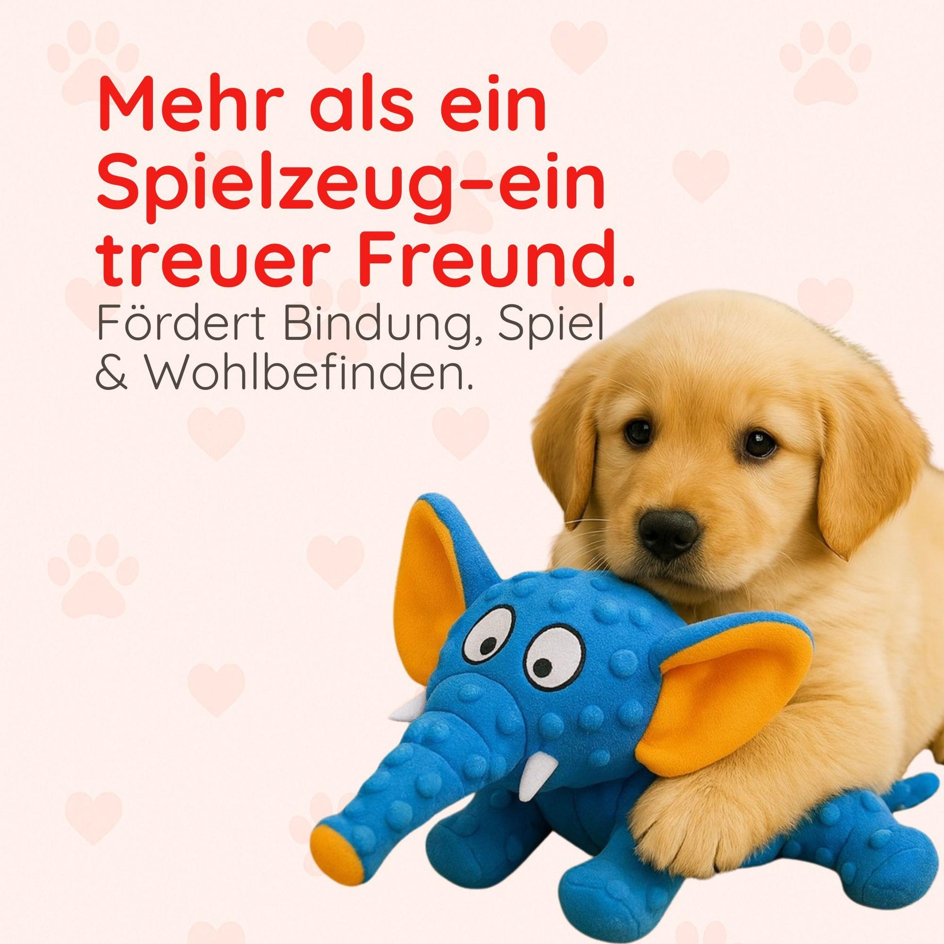 Plüsch-Elefant Hundespielzeug – Beißfest & Kuschelig Happy Little Paws