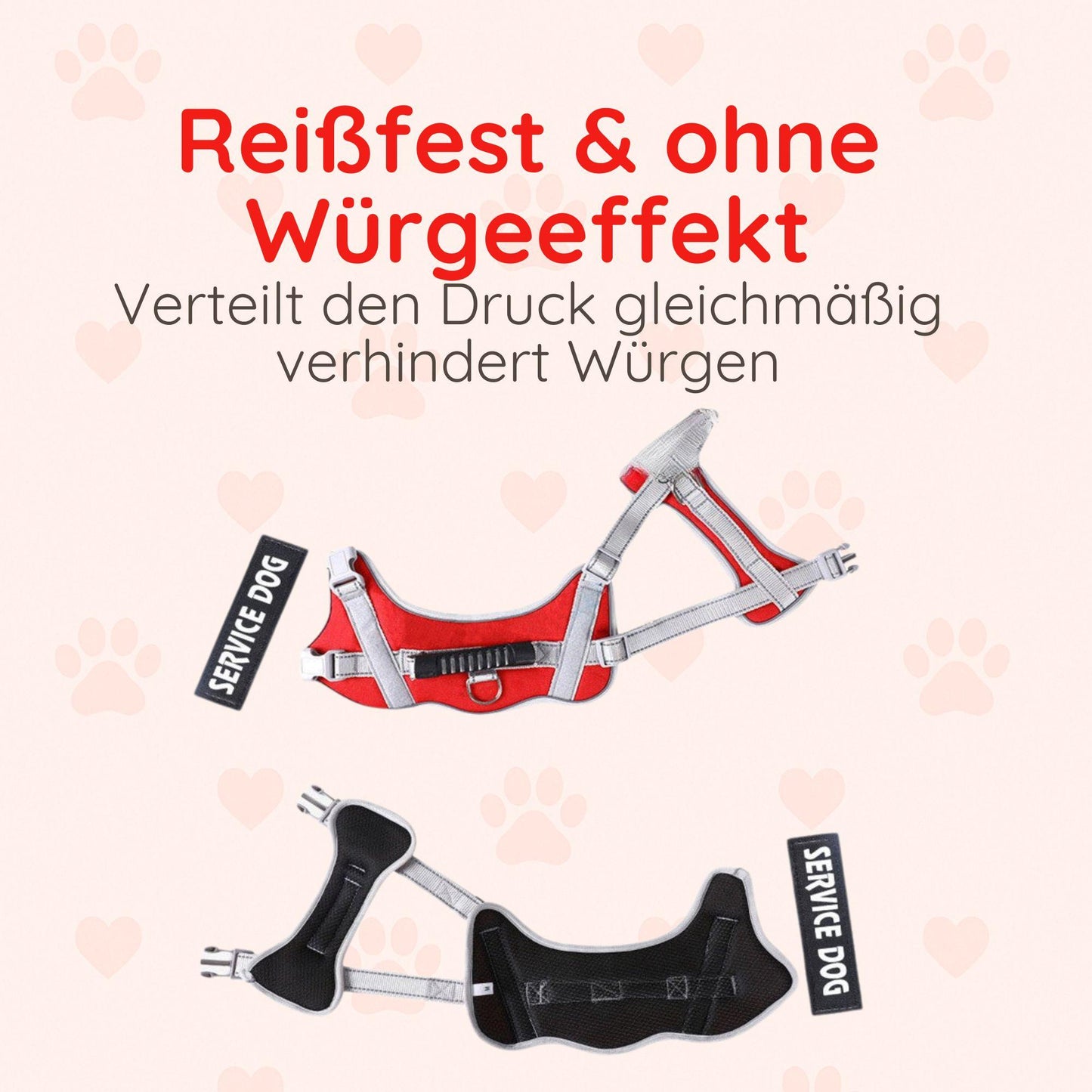 Reflektierendes Hundegeschirr mit Leine 