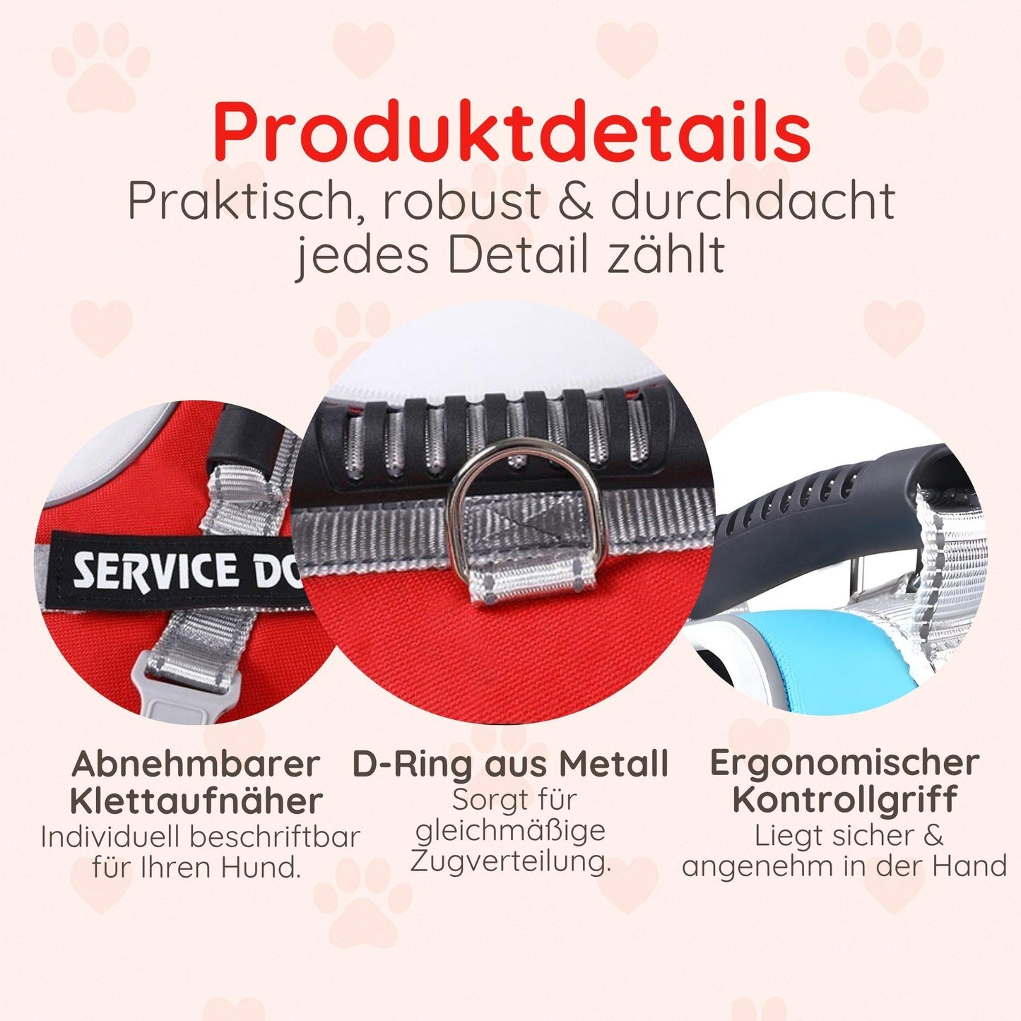 Reflektierendes Hundegeschirr mit Leine 