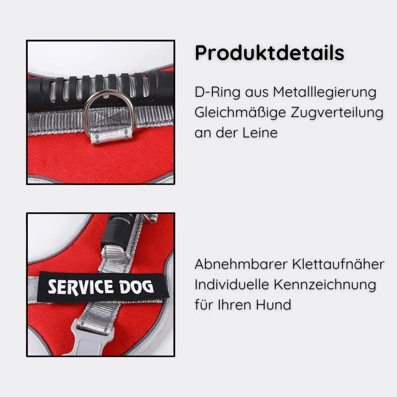 Reflektierendes Hundegeschirr mit Leine Happylittlepaws
