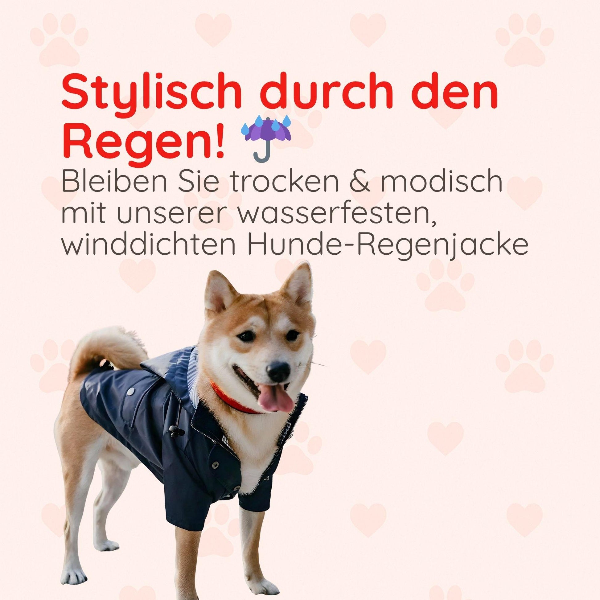 Regenjacke für Hunde – Stilvoll & Wasserfest Happy Little Paws