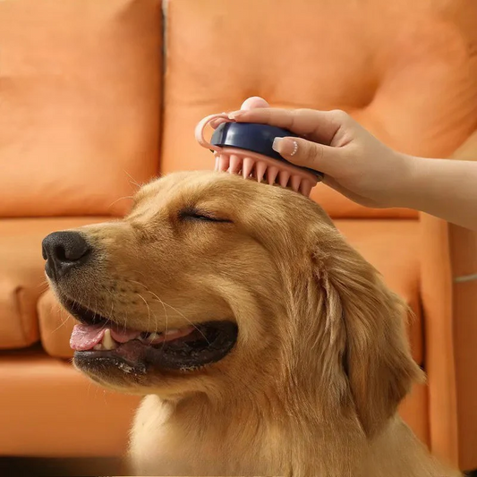 Silikon-Massagebürste für Haustiere Happylittlepaws