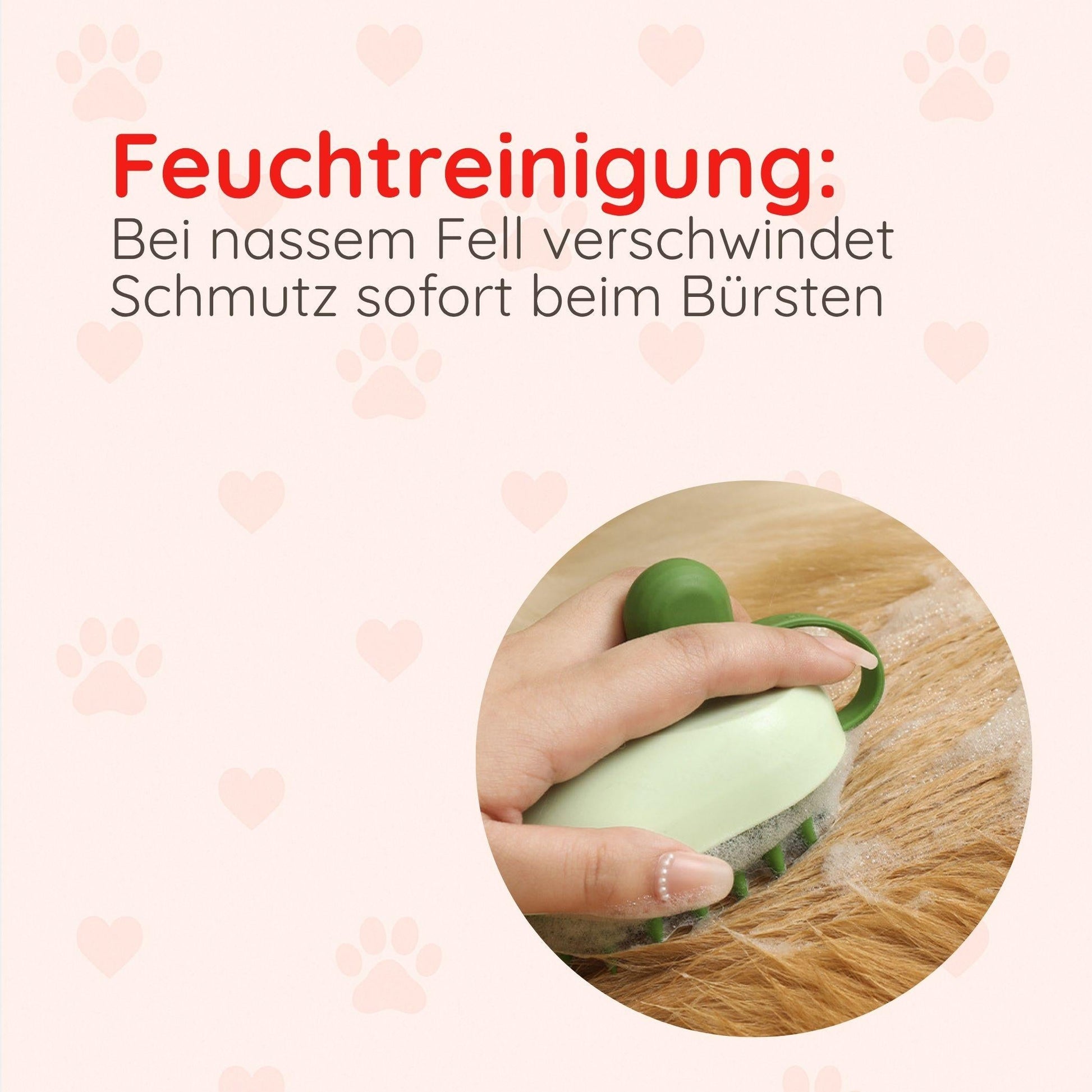 Silikon-Massagebürste für Haustiere Happy Little Paws