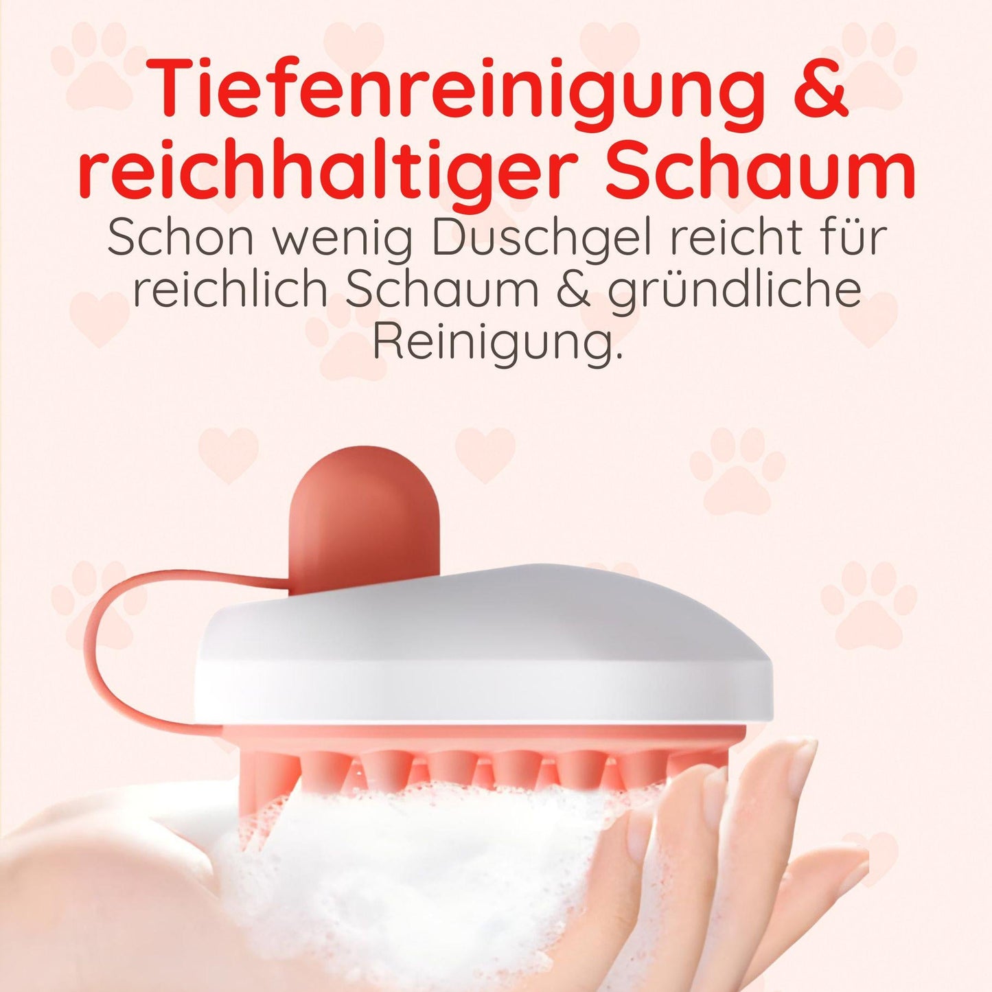 Silikon-Massagebürste für Haustiere Happy Little Paws