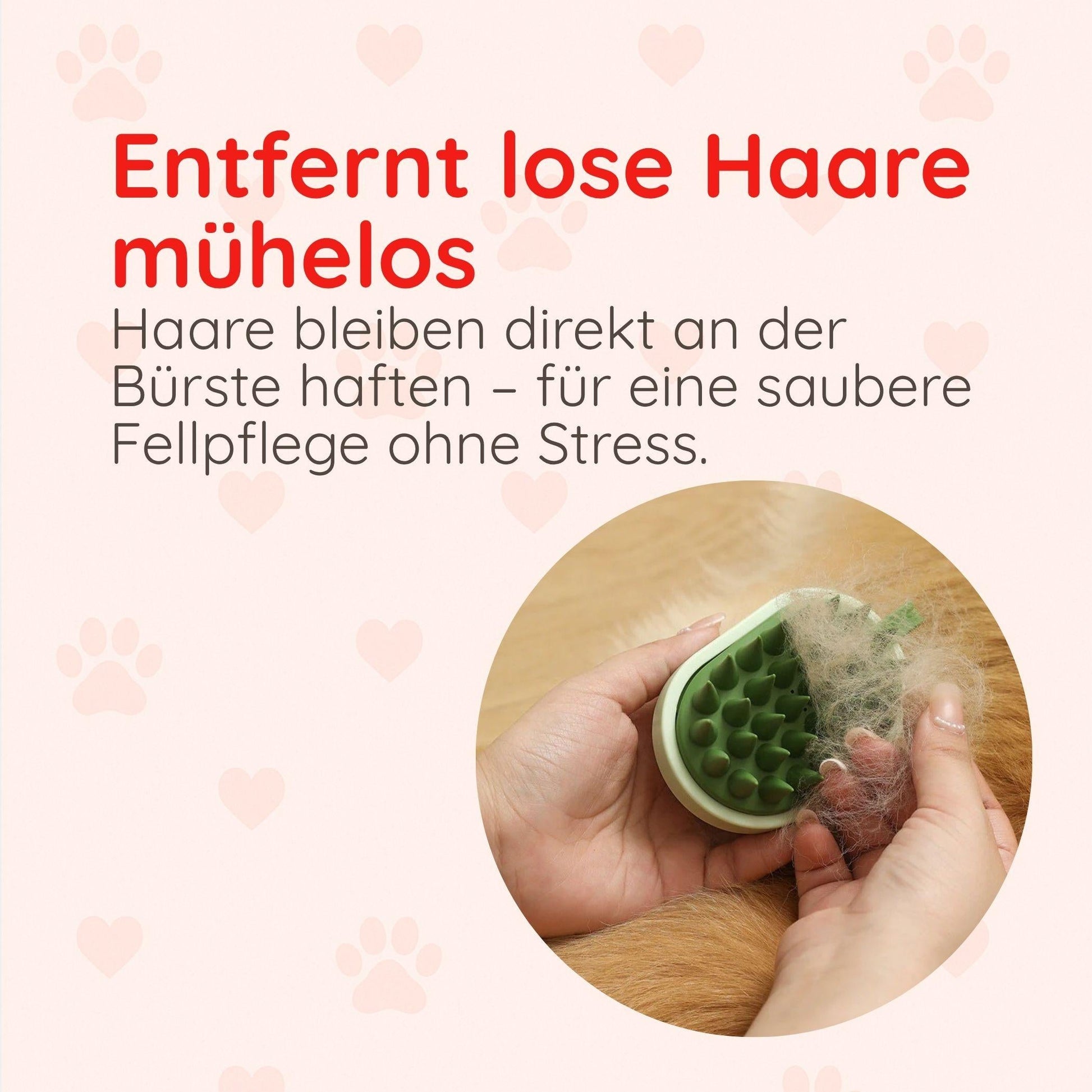 Silikon-Massagebürste für Haustiere Happy Little Paws
