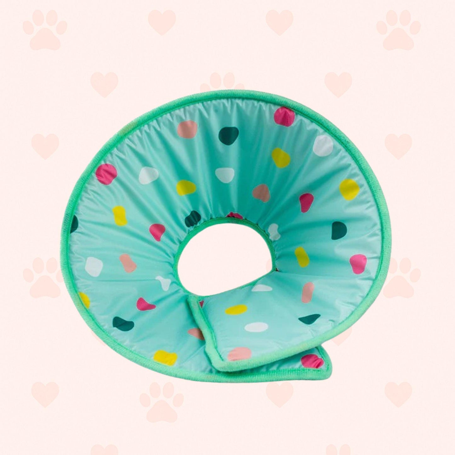 Weiche Haustier-Halskrause – Gepolstert, Wasserdicht & Bunt - Happylittlepaws