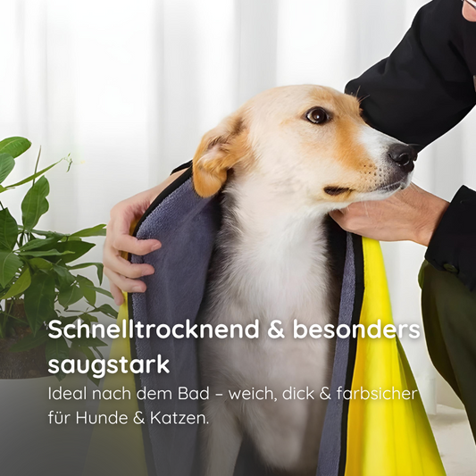 Zweiseitiges Mikrofaser-Handtuch – Saugstark & Weich Happylittlepaws