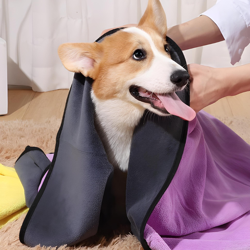 Zweiseitiges Mikrofaser-Handtuch – Saugstark & Weich Happylittlepaws